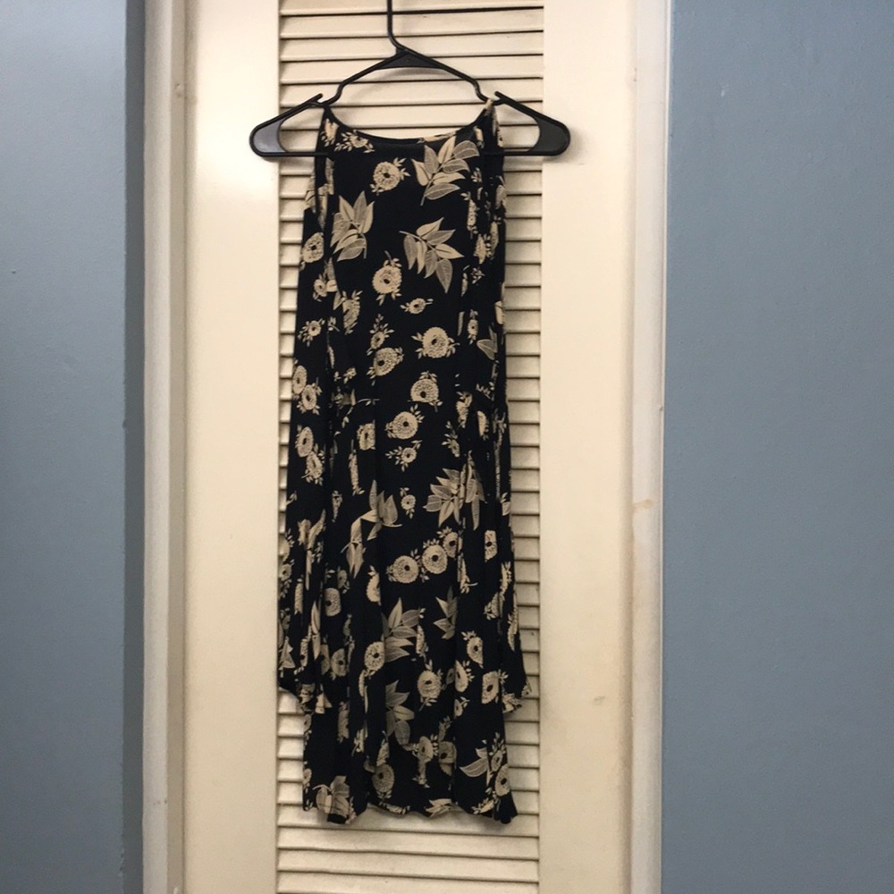 ASOS Long-sleeved dress black with cream